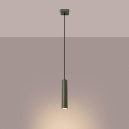 Luster na sajli LAGOS 1xGU10/10W/230V zelena