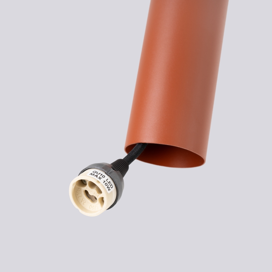 Luster na sajli LAGOS 2xGU10/10W/230V crvena