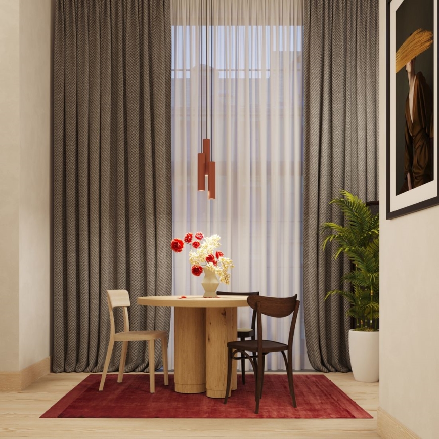 Luster na sajli LAGOS 3xGU10/10W/230V crvena