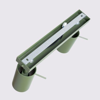 Reflektorska svjetiljka RING 2xGU10/10W/230V zelena