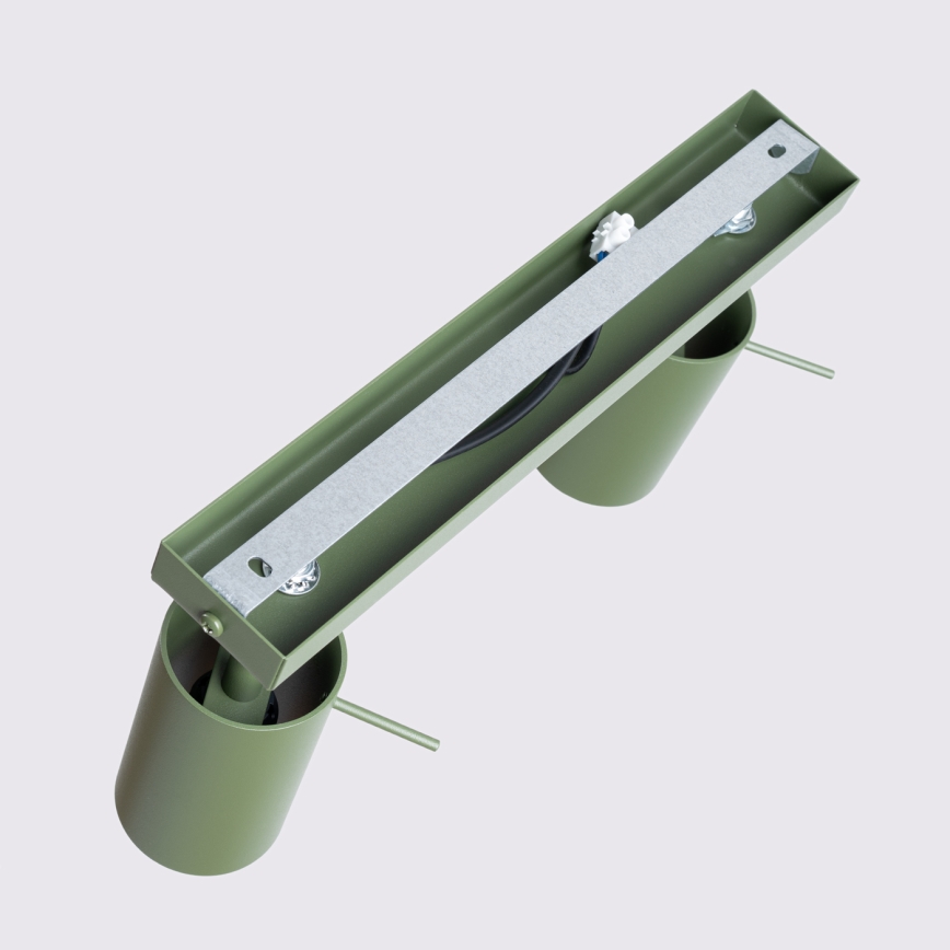 Reflektorska svjetiljka RING 2xGU10/10W/230V zelena