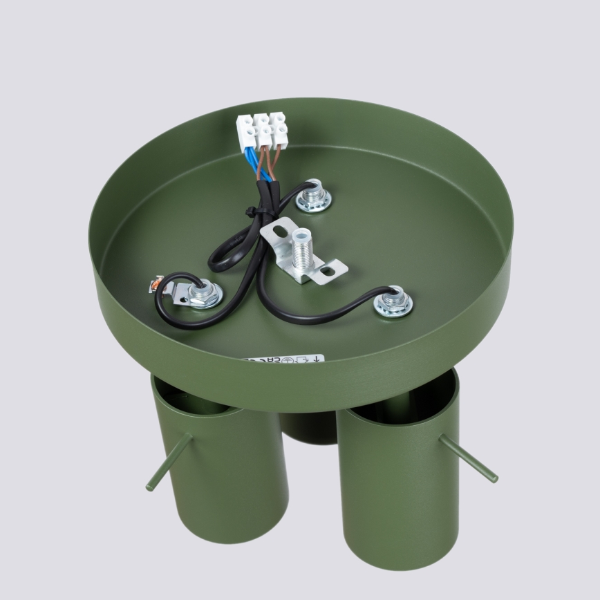 Reflektorska svjetiljka RING 3xGU10/10W/230V zelena