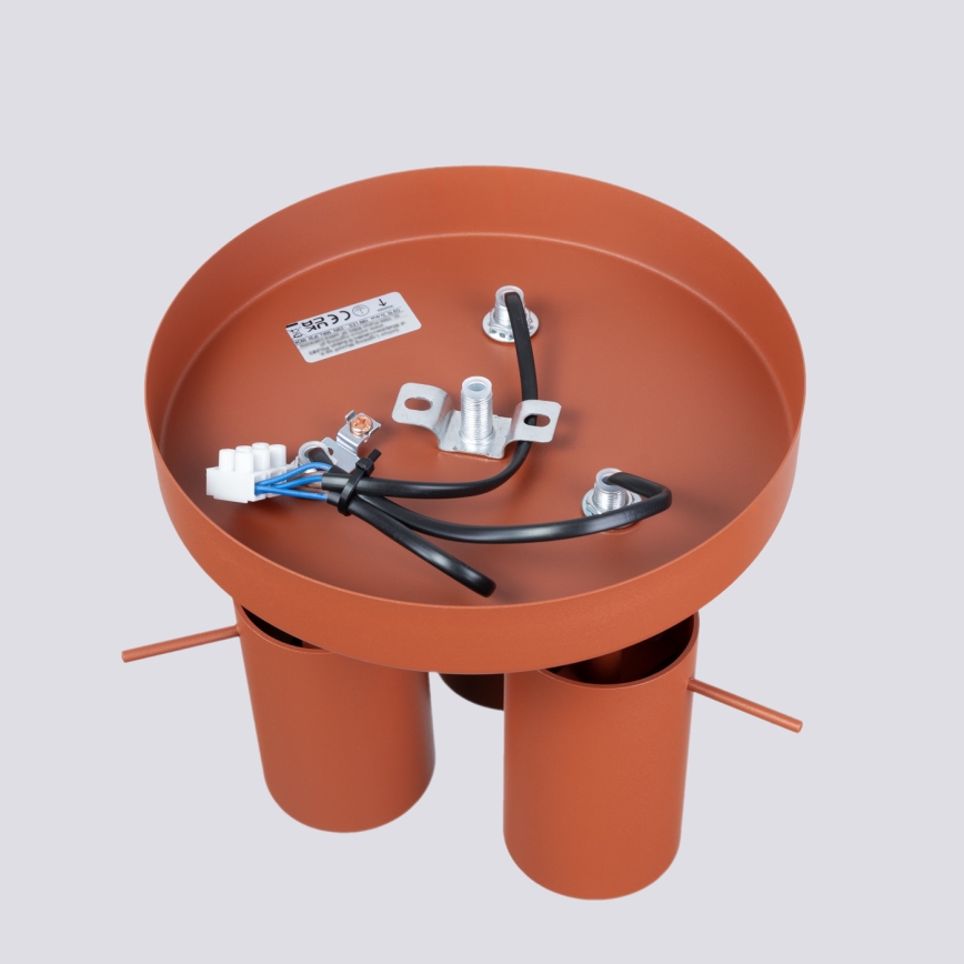 Reflektorska svjetiljka RING 3xGU10/10W/230V crvena
