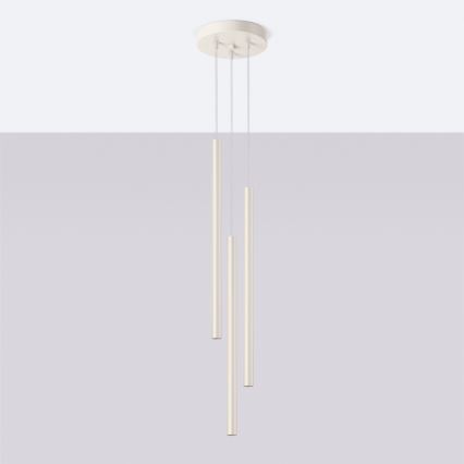 Luster na sajli PASTELO 3xG9/8W/230V krem
