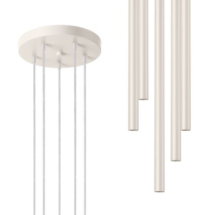 Luster na sajli PASTELO 5xG9/8W/230V krem