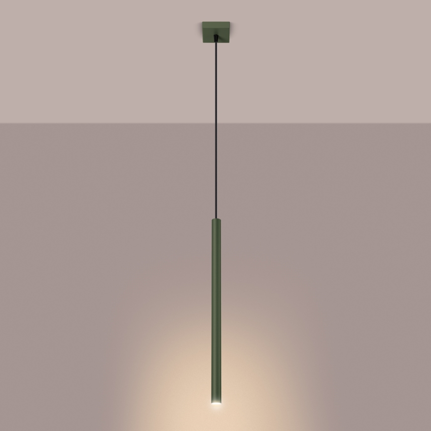 Luster na sajli PASTELO 1xG9/8W/230V zelena