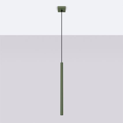 Luster na sajli PASTELO 1xG9/8W/230V zelena