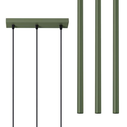 Luster na sajli PASTELO 3xG9/8W/230V zelena