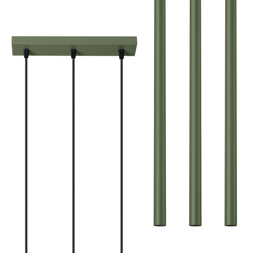 Luster na sajli PASTELO 3xG9/8W/230V zelena