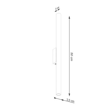 Zidna svjetiljka PASTELO 2xG9/8W/230V zelena