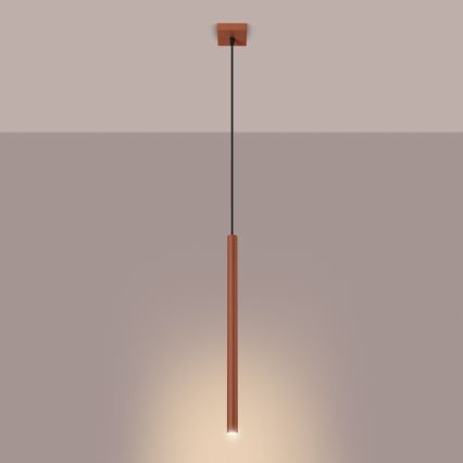 Luster na sajli PASTELO 1xG9/8W/230V crvena