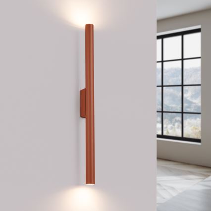 Zidna svjetiljka PASTELO 2xG9/8W/230V crvena