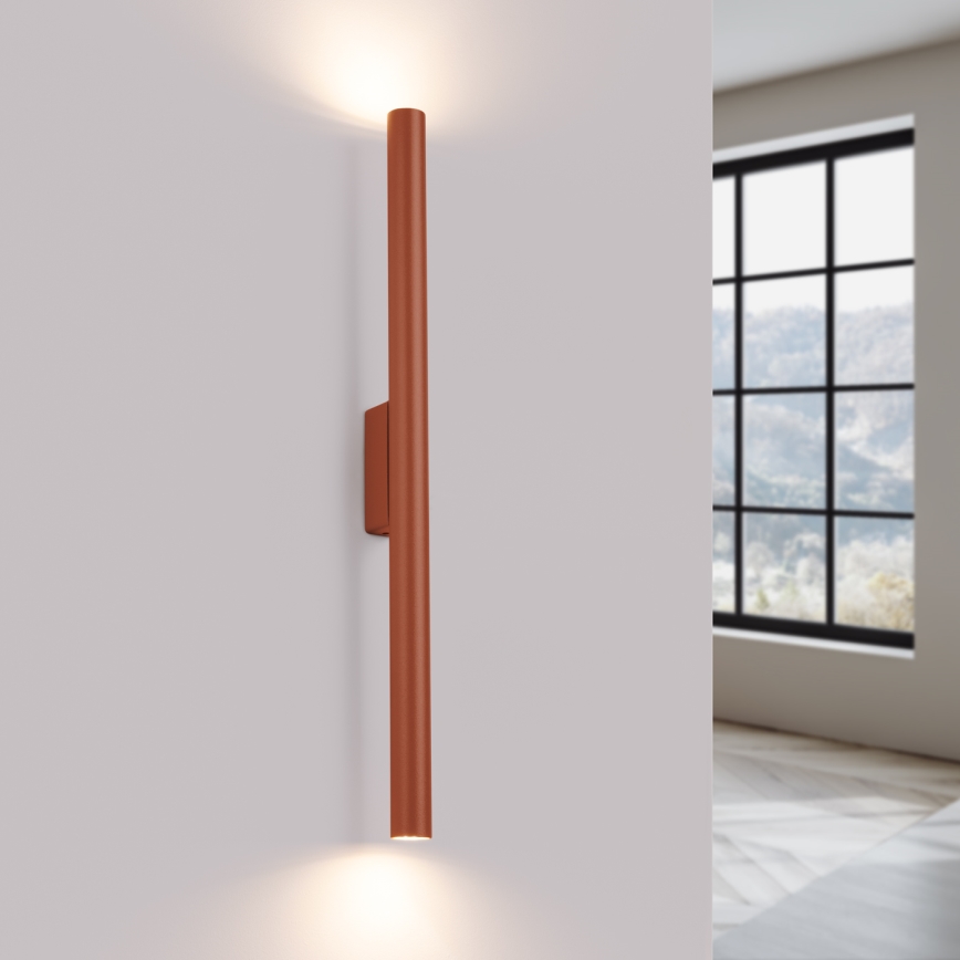 Zidna svjetiljka PASTELO 2xG9/8W/230V crvena