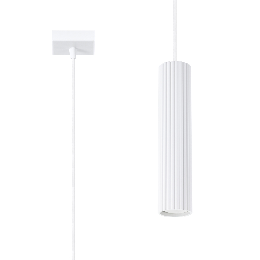 Luster na sajli KARBON 1xGU10/10W/230V bijela