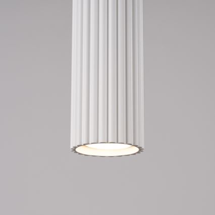 Luster na sajli KARBON 1xGU10/10W/230V bijela