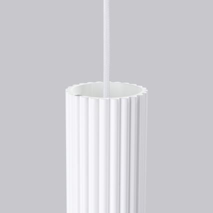 Luster na sajli KARBON 1xGU10/10W/230V bijela