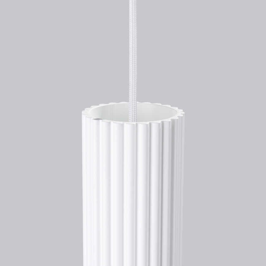 Luster na sajli KARBON 1xGU10/10W/230V bijela