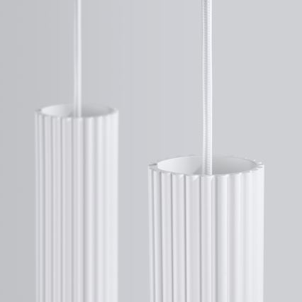 Luster na sajli KARBON 2xGU10/10W/230V bijela