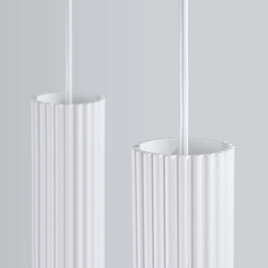 Luster na sajli KARBON 2xGU10/10W/230V bijela