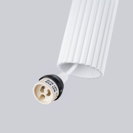Luster na sajli KARBON 2xGU10/10W/230V bijela