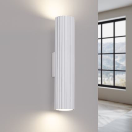 Zidna svjetiljka KARBON 2xGU10/10W/230V bijela