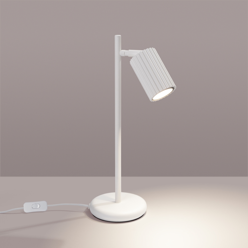 Stolna lampa KARBON 1xGU10/10W/230V bijela