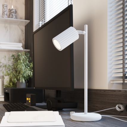 Stolna lampa KARBON 1xGU10/10W/230V bijela