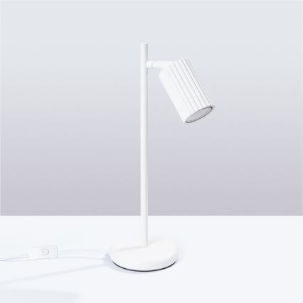 Stolna lampa KARBON 1xGU10/10W/230V bijela