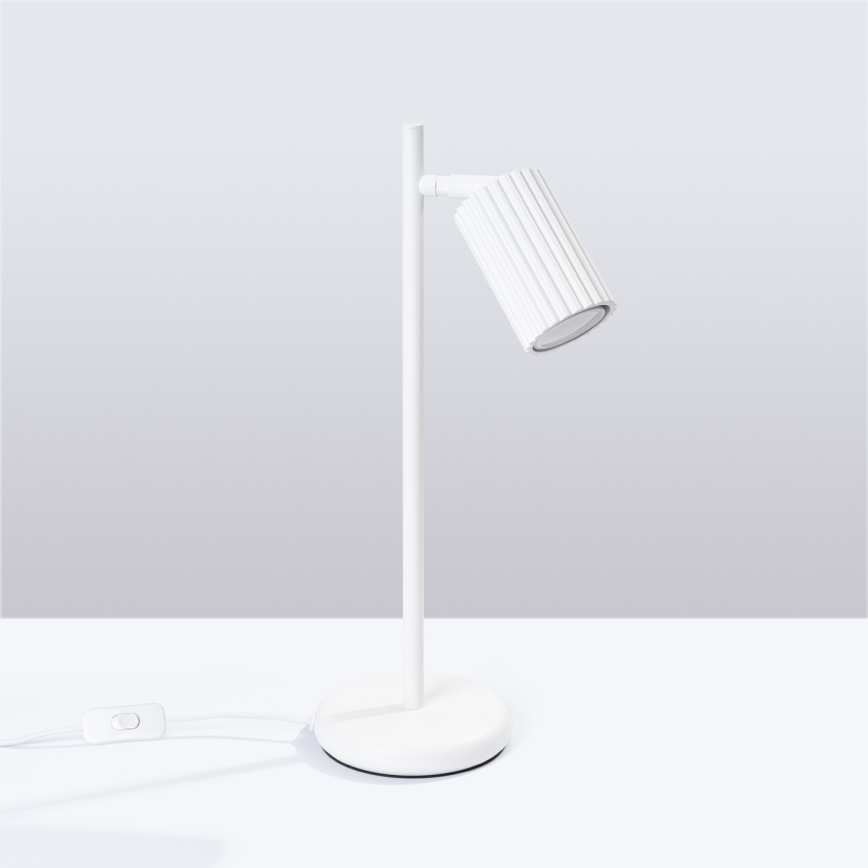 Stolna lampa KARBON 1xGU10/10W/230V bijela
