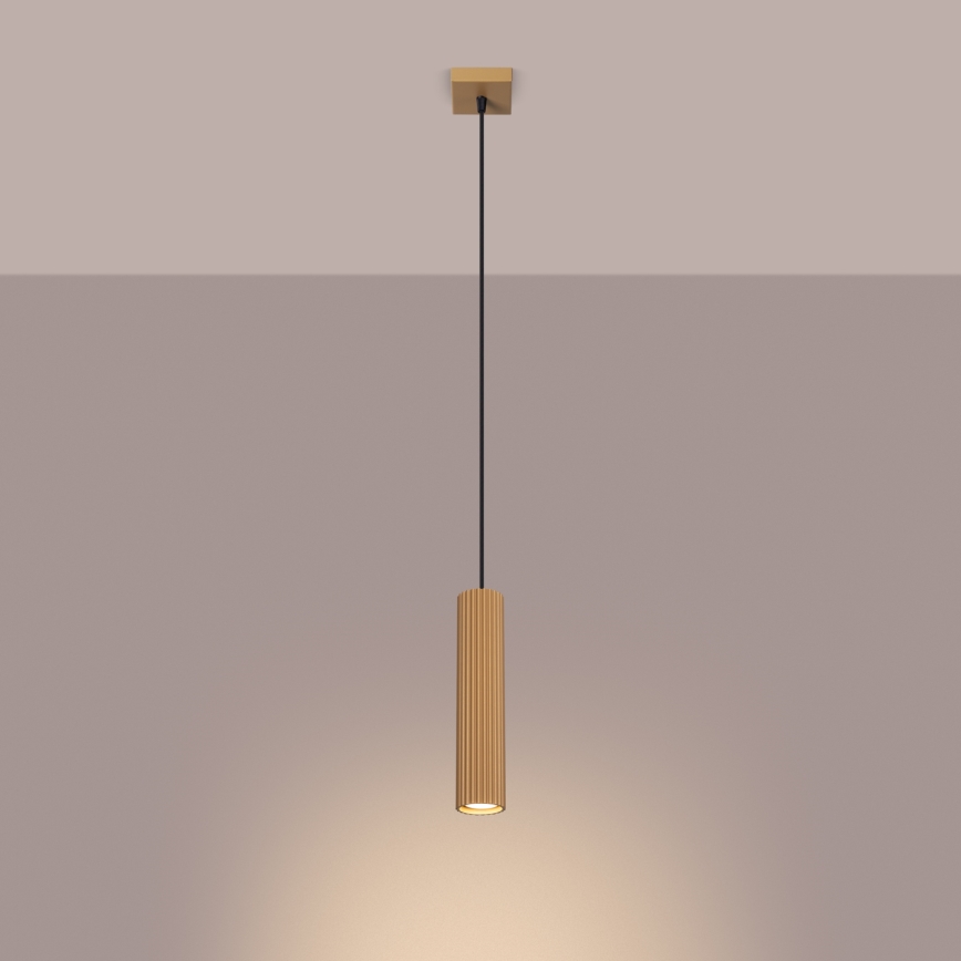 Luster na sajli KARBON 1xGU10/10W/230V zlatna