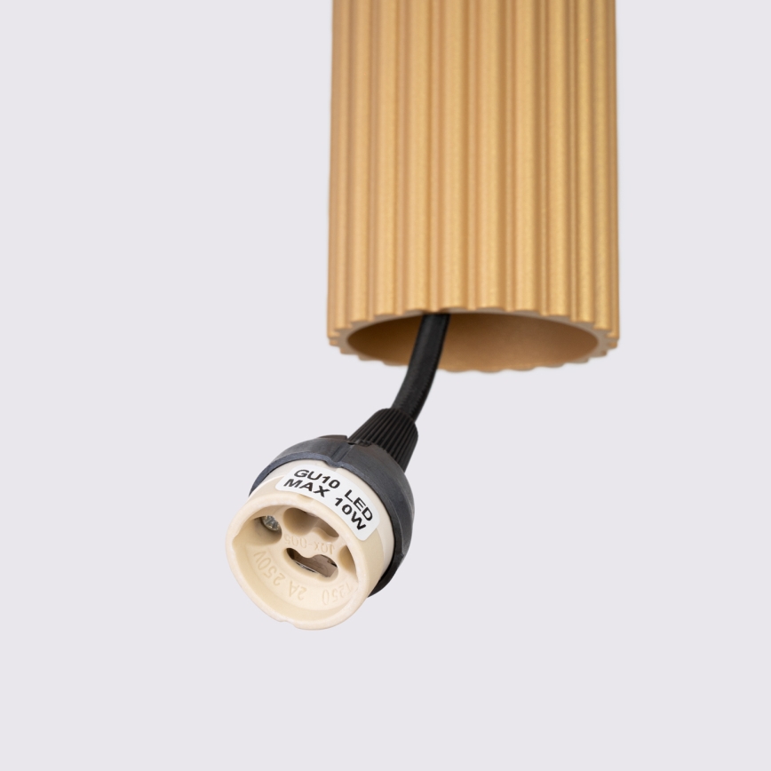 Luster na sajli KARBON 1xGU10/10W/230V zlatna