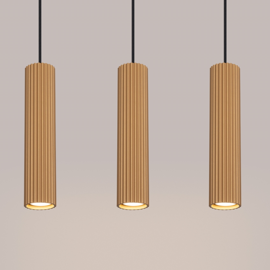 Luster na sajli KARBON 3xGU10/10W/230V zlatna