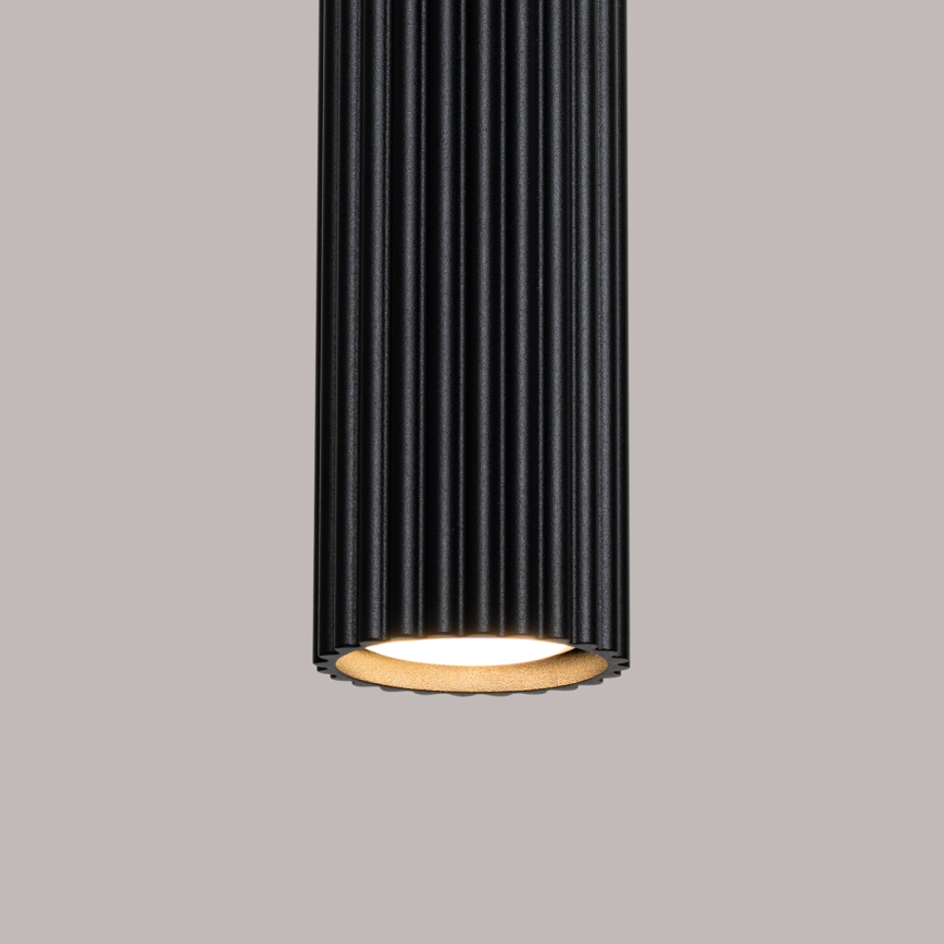 Luster na sajli KARBON 1xGU10/10W/230V crna