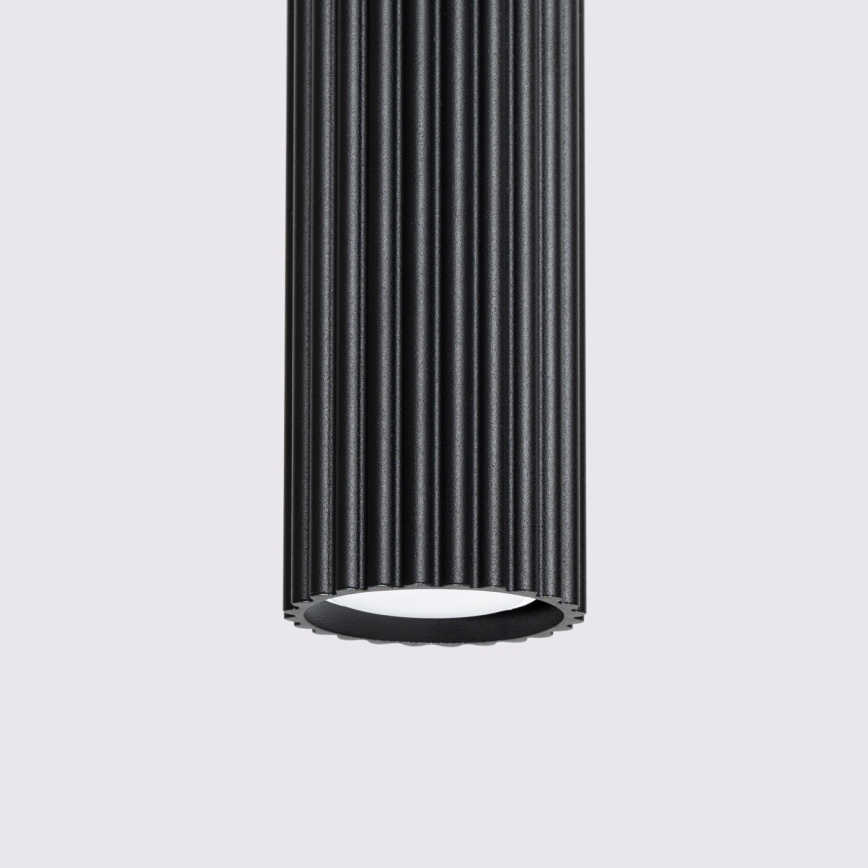 Luster na sajli KARBON 1xGU10/10W/230V crna
