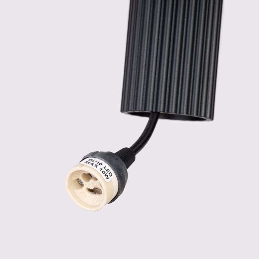 Luster na sajli KARBON 1xGU10/10W/230V crna