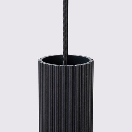 Luster na sajli KARBON 1xGU10/10W/230V crna