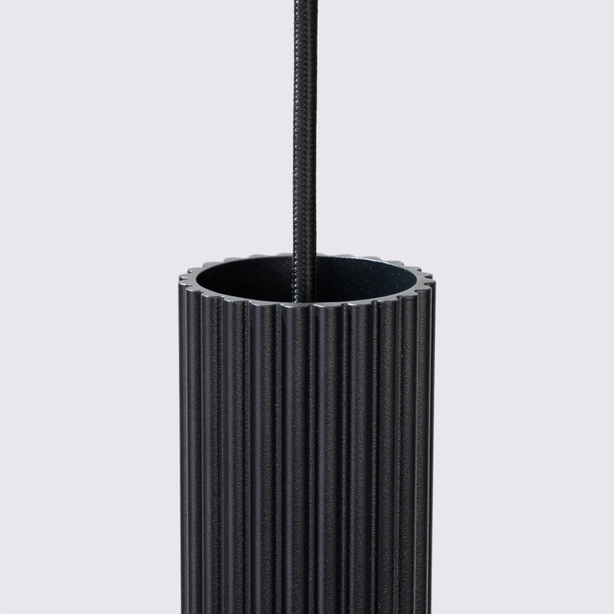Luster na sajli KARBON 1xGU10/10W/230V crna