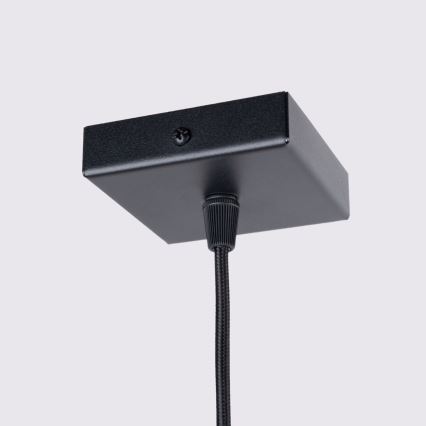 Luster na sajli KARBON 1xGU10/10W/230V crna