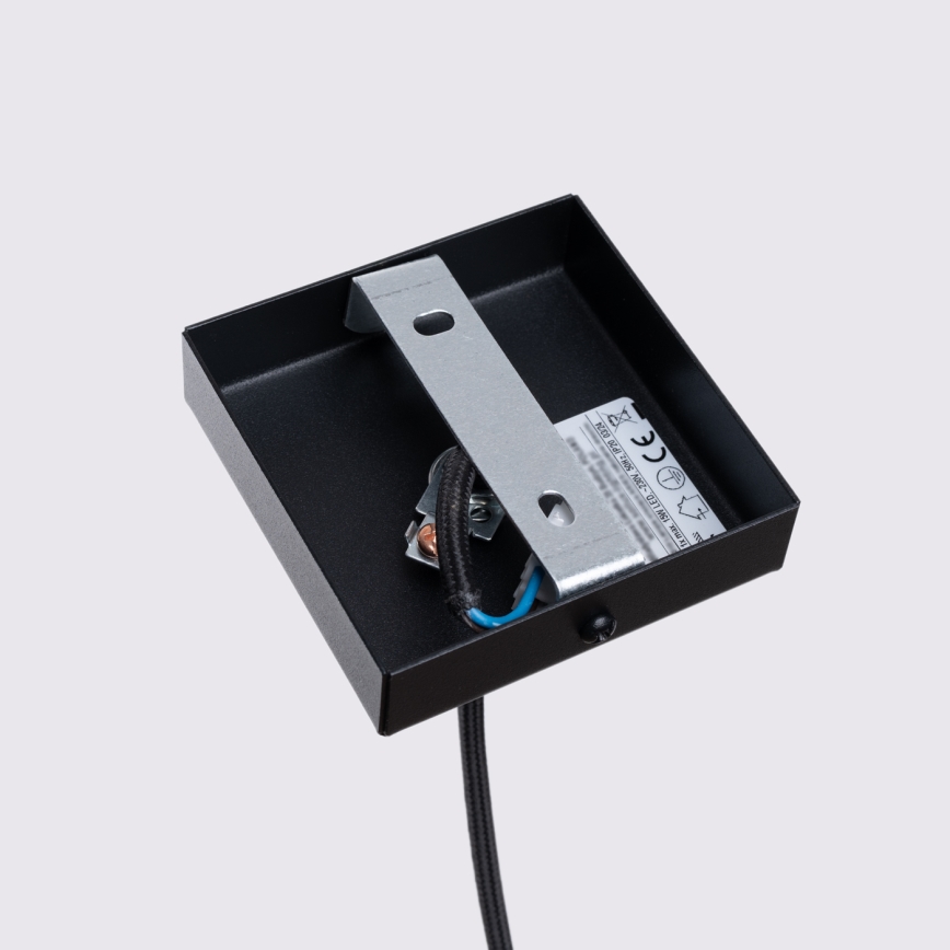 Luster na sajli KARBON 1xGU10/10W/230V crna