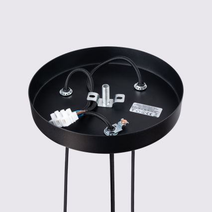 Luster na sajli KARBON 3xGU10/10W/230V crna