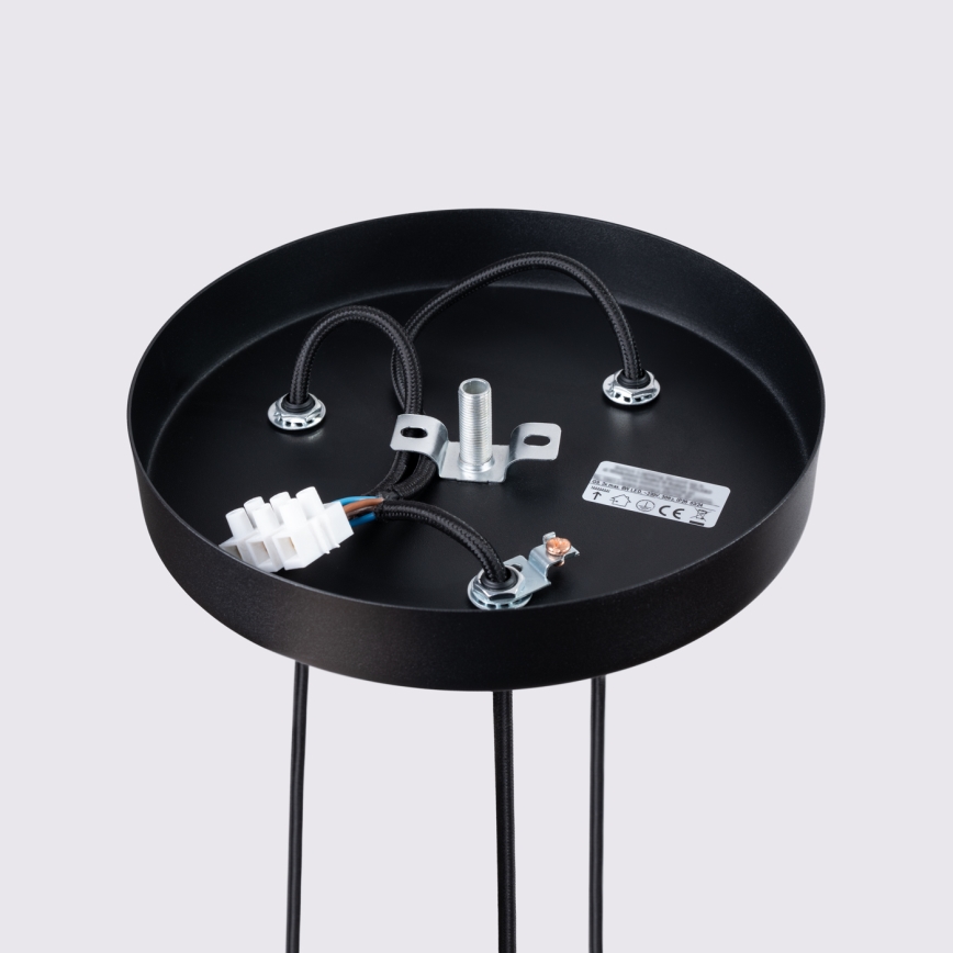 Luster na sajli KARBON 3xGU10/10W/230V crna