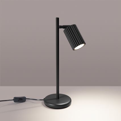 Stolna lampa KARBON 1xGU10/10W/230V crna