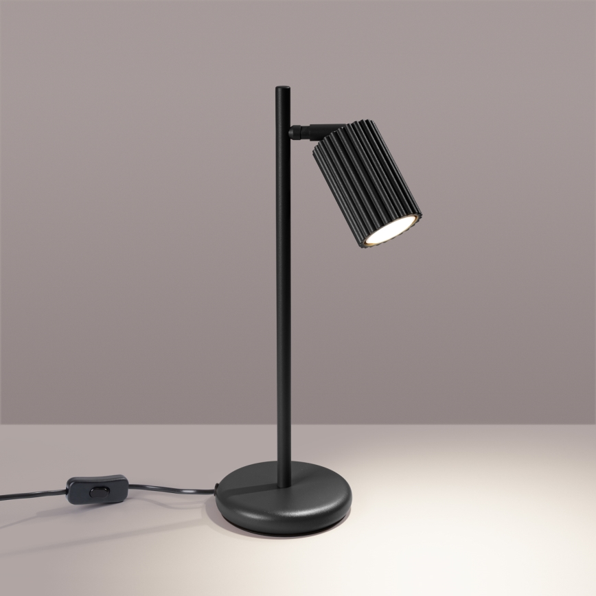Stolna lampa KARBON 1xGU10/10W/230V crna