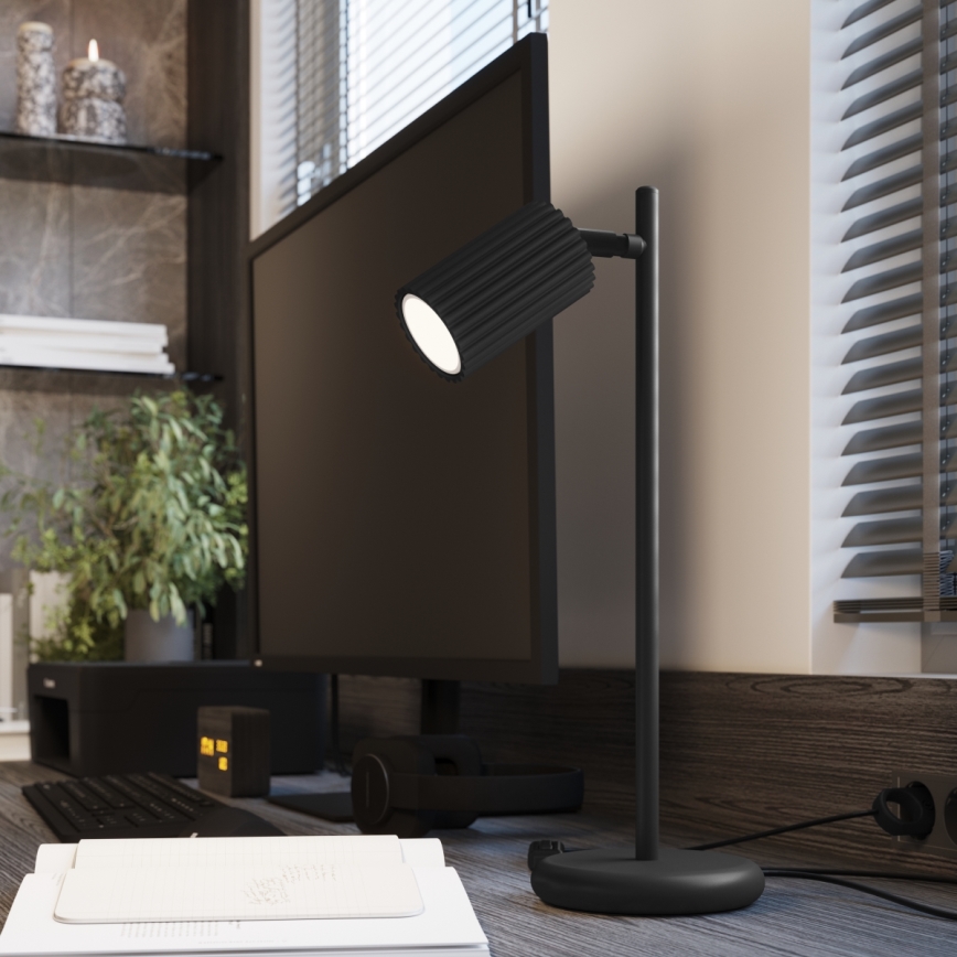 Stolna lampa KARBON 1xGU10/10W/230V crna