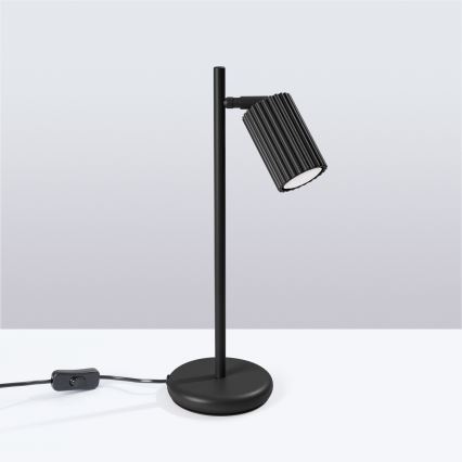 Stolna lampa KARBON 1xGU10/10W/230V crna