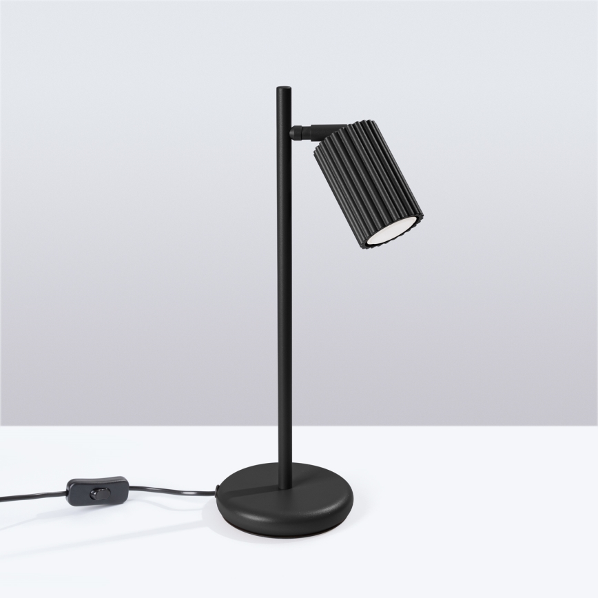 Stolna lampa KARBON 1xGU10/10W/230V crna