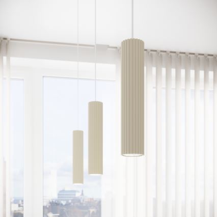 Luster na sajli KARBON 1xGU10/10W/230V krem