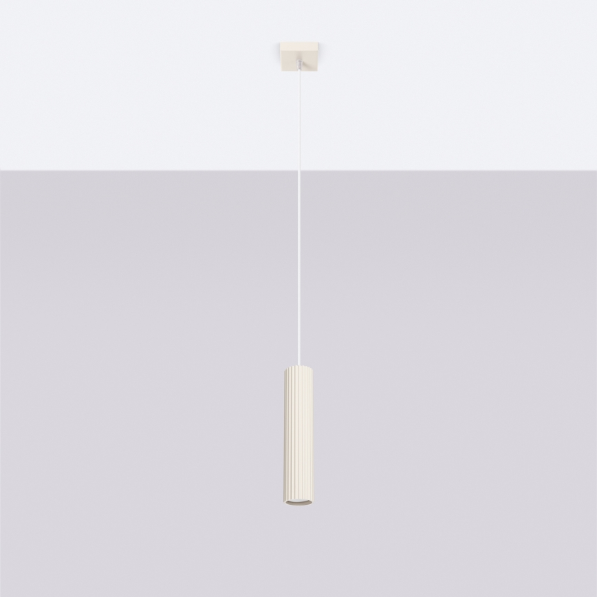 Luster na sajli KARBON 1xGU10/10W/230V krem