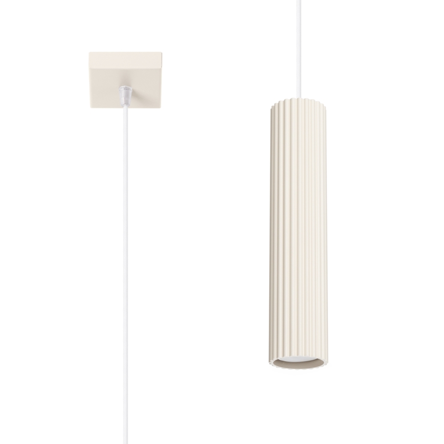 Luster na sajli KARBON 1xGU10/10W/230V krem