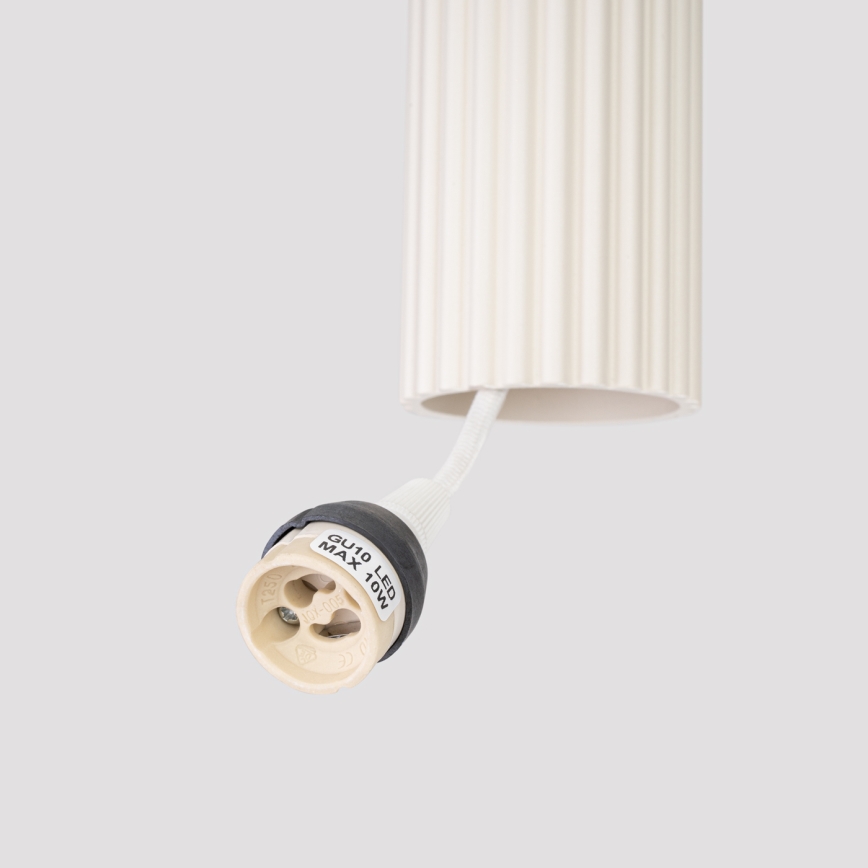 Luster na sajli KARBON 1xGU10/10W/230V krem